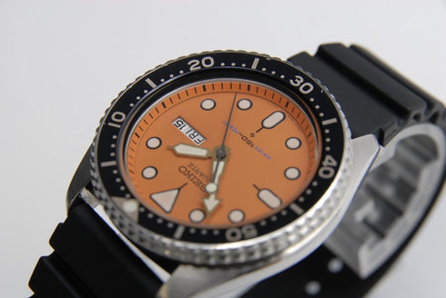 【 N MINT - 】 SEIKO Quartz 7548-700C 41mm Day/Date Orange Dial Quartz Men's Watch